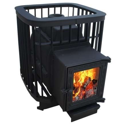 Чугунная печь для бани Варвара Прима 22 (К201) стекло купить в Лиде