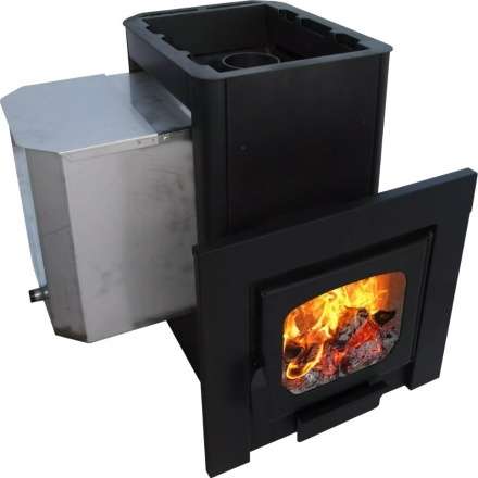 Печь для бани Варвара Мини  навесная панор. дверь купить в Лиде