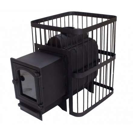 Печь банная ComfortProm Сталь 8мм стекло 16 м3 купить в Лиде