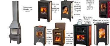 Стальная печь-камин со стеклом Бавария Эко угловая с плитой одна конфорка фото купить в Лиде в Лиде