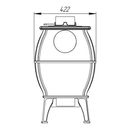 Купить Печь-камин Печь-камин ProMetall Бахта (черная) чугун в Лиде Амазонка бай фото в Лиде