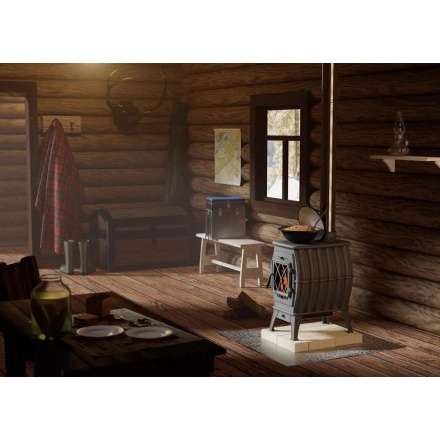 Купить Печь-камин Печь-камин ProMetall Бахта (черная) чугун в Лиде Амазонка бай фото в Лиде