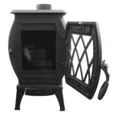 Печь чугунная со стеклом ПМЧ-10С фото  в Лиде