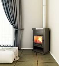 Стальной недорогой камин Теплодар ОВ-120 (угловой) фото в Лиде