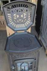 Купить Печь-камин NORDflam Verdo patine в интерьере в Лиде Амазонка бай фото в Лиде