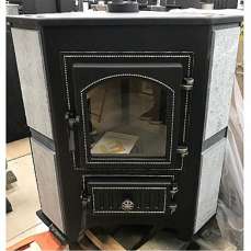 Купить Печь-камин Везувий ПК-01 (220) угловой бежевый 9 кВт в Лиде фото в Лиде