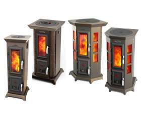 Недорогая стальная печь Термофор Статика Секста, чёрная бронза фото серия в Лиде