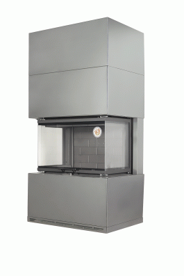 Камин Родос 800 ГРАФИТ шамот черный в Лиде