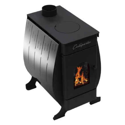 Печь воздухогрейная Сибирь Сибирячка-6 с кожухом из нерж. стали купить в Лиде