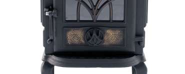 Чугунный камин со стеклом Сибирь 7 фото в интерьере в Лиде