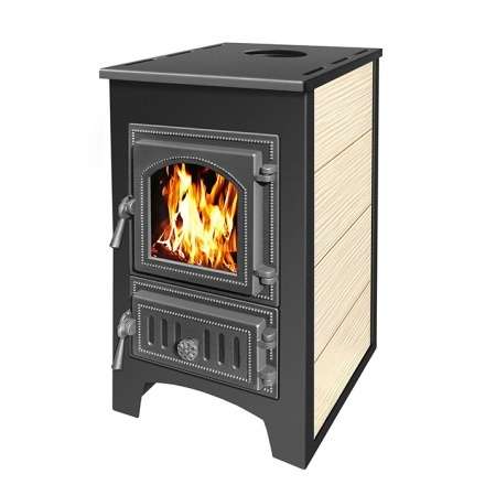 Печь-камин Везувий ПК-01 (270) бежевый 9 кВт Амазонка бай фото в Лиде