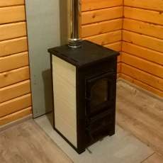 Купить Печь-камин Везувий ПК-01 (270) с плитой и т/о бежевая 9 кВт в Лиде в Лиде