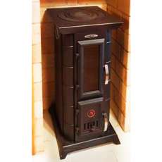 Недорогая стальная печь Термофор Статика Тетра, чёрная бронза фото в Лиде