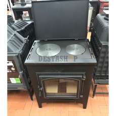 купить Печь-камин Везувий ПК-04 (240) с плитой беж 12 кВт в Лиде в Лиде