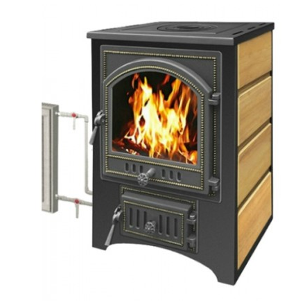 Печь-камин Везувий ПК-02 (205) с плитой и т/о песчаник 12 кВт Амазонка бай фото в Лиде