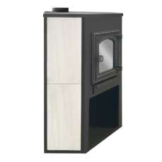 Стальной камин со стеклом ЭТНА (ДТ-4С) угловой Амазонка бай фото  в Лиде