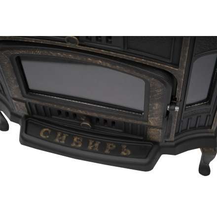 Стильная печь-камин Сибирь 10 чугунная Фото в Лиде