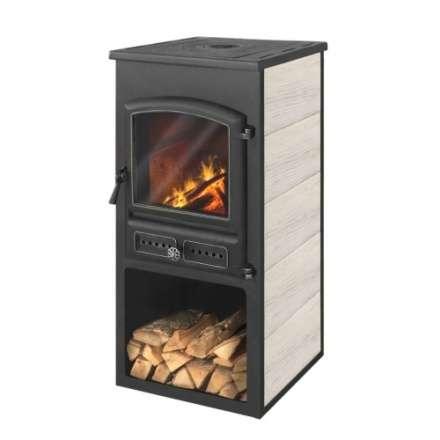 Печь-камин ЭТНА (БКД) с плитой Амазонка бай фото в Лиде