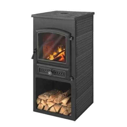 Печь-камин ЭТНА (БКД) с плитой Амазонка бай фото в Лиде