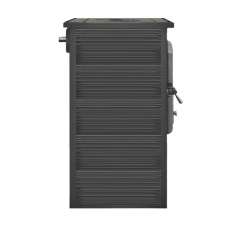 Печь-камин российский ЭТНА (Панорама) с плитой "Антрацит" высокий фото в Лиде