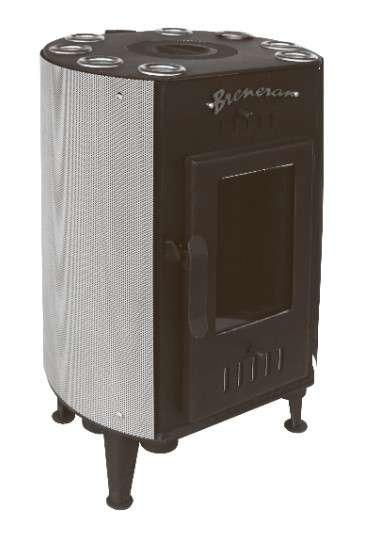 Печь отопительная Бренеран-Канадка плюс АОТ-04 в сетке серебро в Лиде