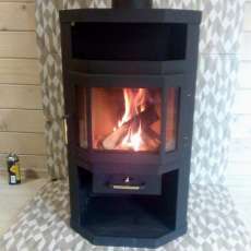 Купить стальной камин Мета-Бел Ока с плитой в Лиде фото  в Лиде