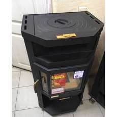 Купить недорогой камин с большим стеклом Мета-Бел Ока с плитой в Лиде фото в Лиде