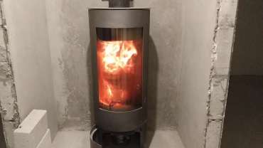 Купить стальной камин с шамотом Мета-Бел Селигер в Лиде фото в Лиде