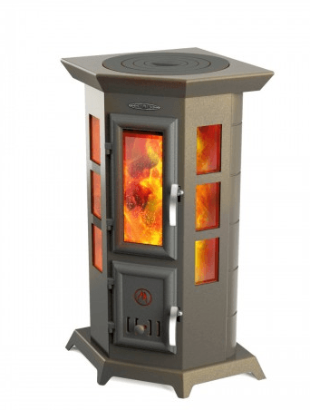 Отопительная печь Термофор Статика Квинта, чёрная бронза Амазонка бай фото в Лиде