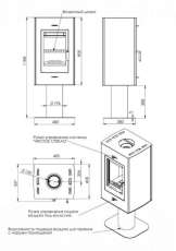 Купить стальной камин с шамотом Мета-Бел Рона в Лиде фото в Лиде