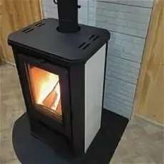 Купить стальной недорогой камин с шамотом Мета-Бел АОТ 7.0 Ритм в Лиде фото в Лиде