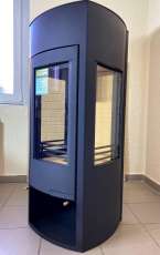 Купить стальной камин со стеклом Мета-Бел Неман в Лиде фото в Лиде