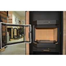 Купить стальной камин с теплообменником Мета-Бел АОТВ 9.0-03 Печора-Аква в Лиде фото в Лиде