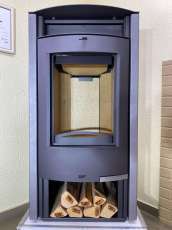 Купить стальную печь-камин Мета-Бел АОТ 7.0-01 в модификации Сена в Лиде фото  в Лиде