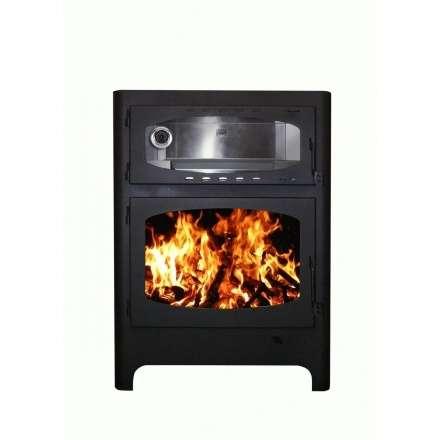 Печь-камин Бавария Эко с духовкой и плитой фото в Лиде