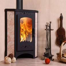 Печь-камин Бавария угловая с плитой РК 123 в Лиде