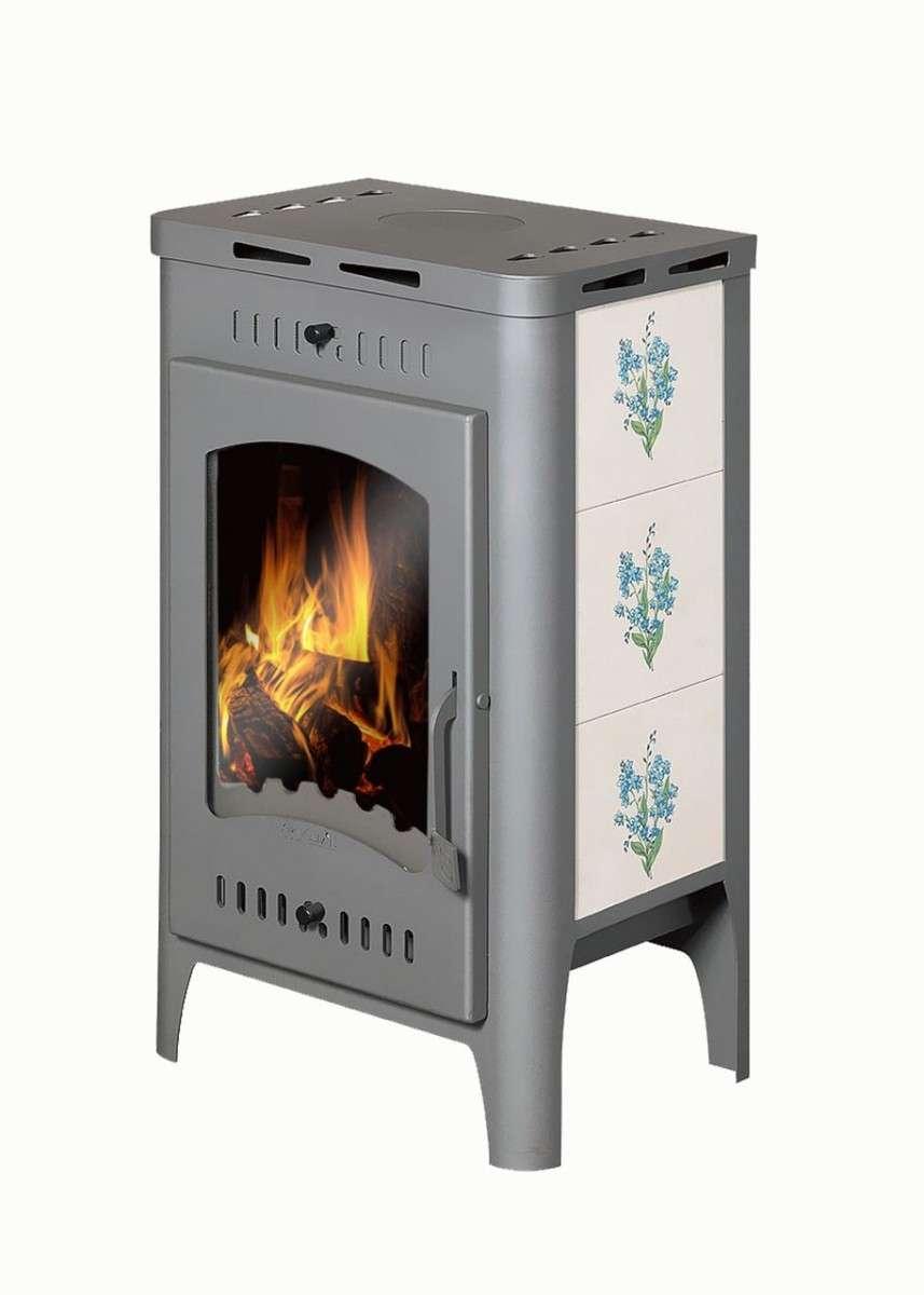 Печь-камин Бавария Оптима Незабудка Амазонка бай фото в Лиде