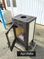 Недорогой камин со стеклом Бавария Оптима с плитой фото в Лиде