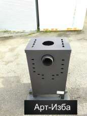 Недорогой камин со стеклом Бавария Оптима с плитой фото в Лиде