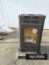 Недорогой камин со стеклом Бавария Оптима с плитой фото в Лиде