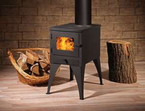 Небольшая печь-мангал с плитой Кельн-Турбо фото в интерьере в Лиде