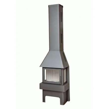 Печь-камин Бавария три стекла графит Амазонка бай фото в Лиде