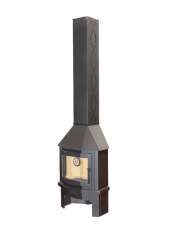 Камин Мюнхен пристенно-угловой графит Амазонка бай фото в Лиде