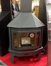 Новый камин Мюнхен угловой графит фото в живую в Лиде