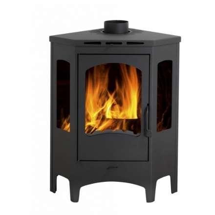 Печь-камин Бавария панорама угловая Амазонка бай фото в Лиде