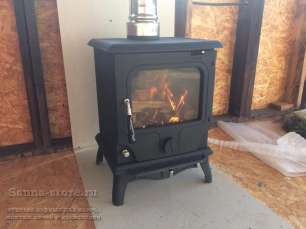 Печь-камин чугунный FireWay Paul в интерьере патина медь Амазонка бай фото в Лиде