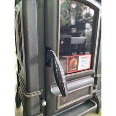 Печь-камин чугунный FireWay Bruno в интерьере патина медь Амазонка бай фото в Лиде