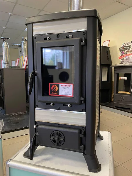 Печь-камин чугунный FireWay Klemens в интерьере Амазонка бай фото в Лиде