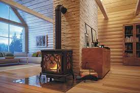 Печь-камин чугунный FireWay Demetra в интерьере Амазонка бай фото в Лиде