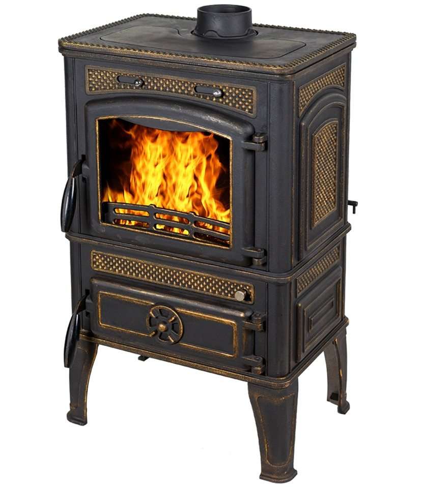 Печь-камин FireWay Dacha патина бронза Амазонка бай фото в Лиде